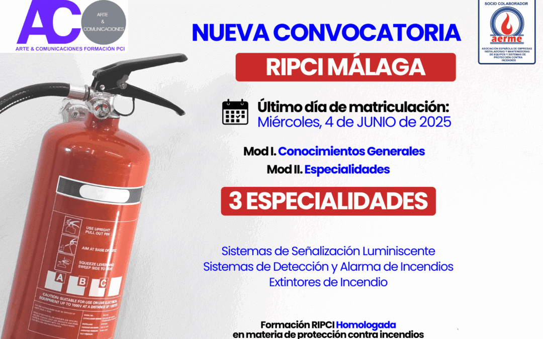 Formación RIPCI en Málaga – 3 especialidades