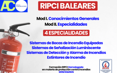 Certificación Operario RIPCI en Baleares – Formación Homologada en Protección Contra Incendios