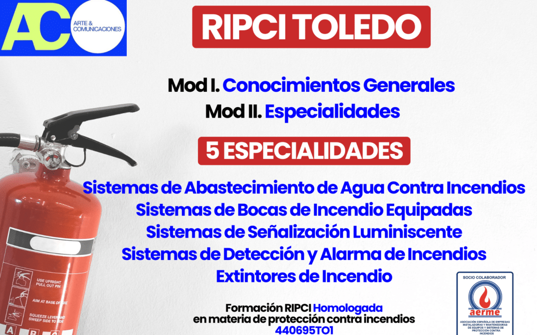 Certificación Operario RIPCI en Toledo – Formación Homologada en Protección Contra Incendios